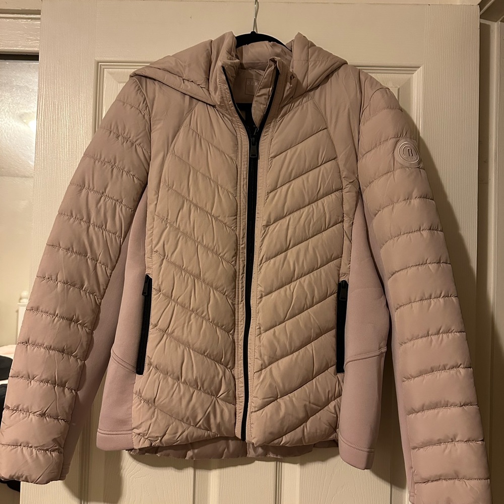 Bernardo Petal Pink Quilted Puffer Jacket